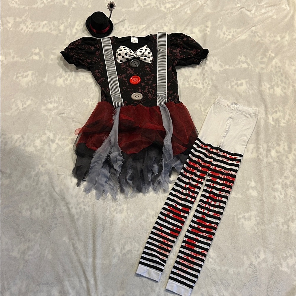 Spirit Kids Circus Performer Costume - Red, Black, White